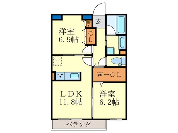 リーゾ北山の物件間取画像